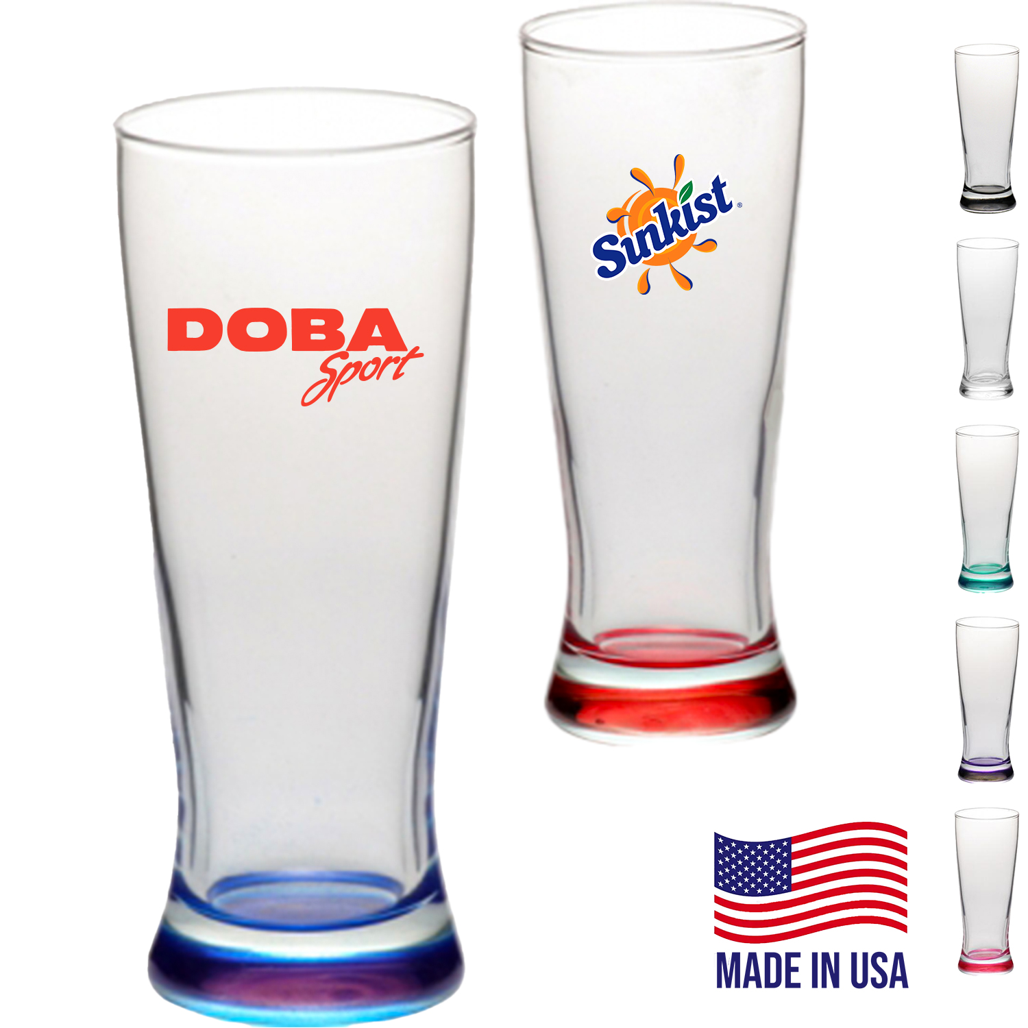 9.5 oz. Etched promotional Glasses, custom glassware with logo imprint 2