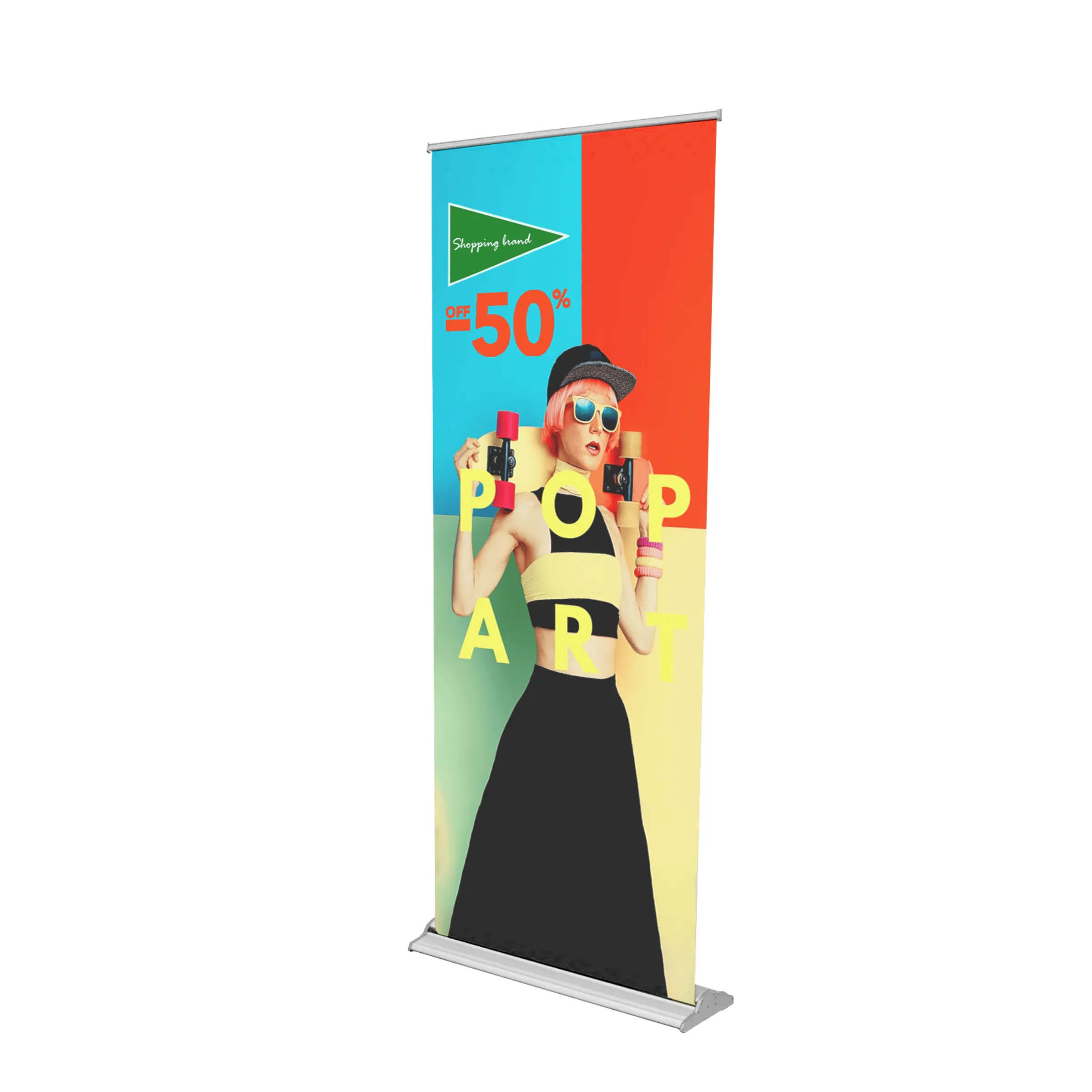 33.25" x 86.6" Adjustable Banner Stand Kit 4