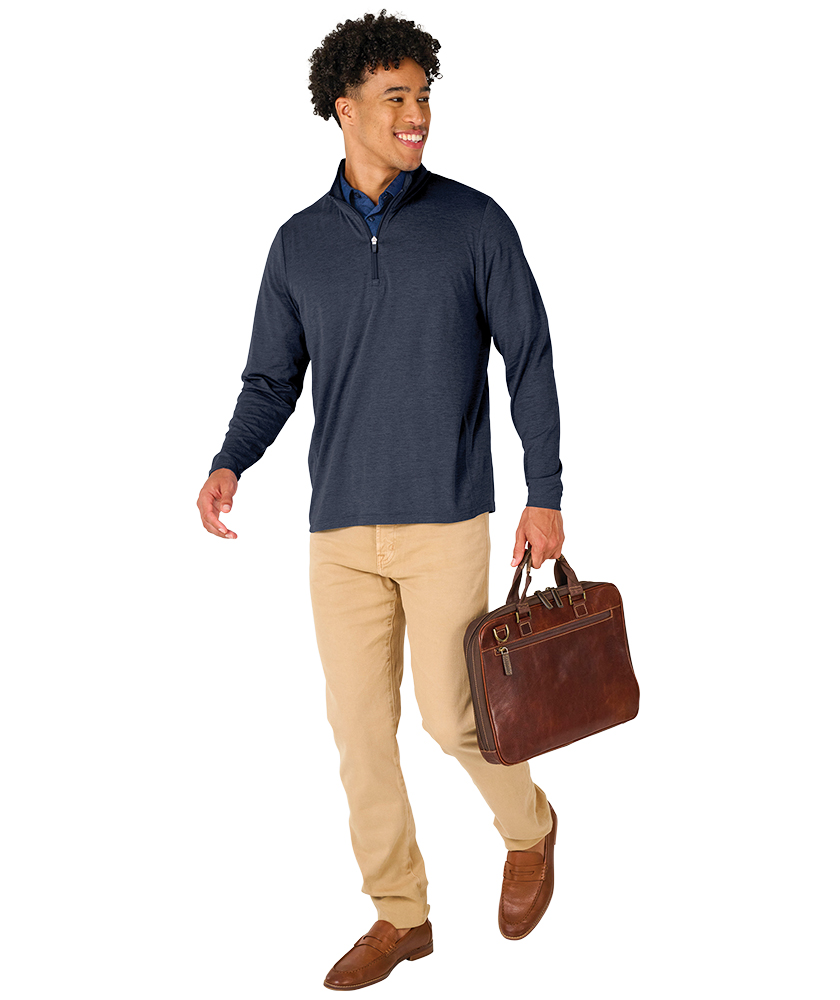 Men's Vista Tri-Blend Quarter Zip 43