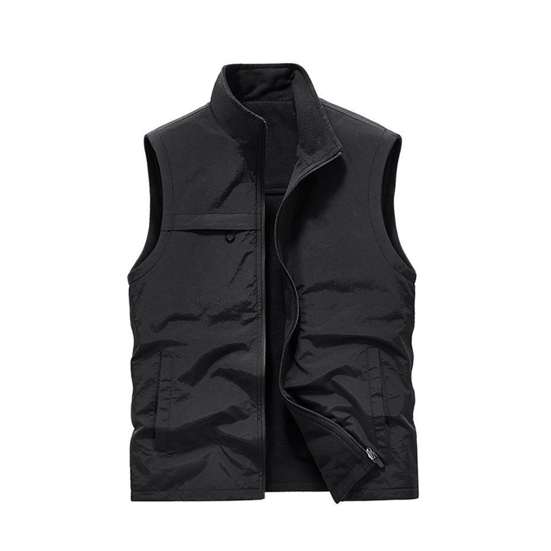 Men's Reversible Double-sided Wearable Fleece Vest 5