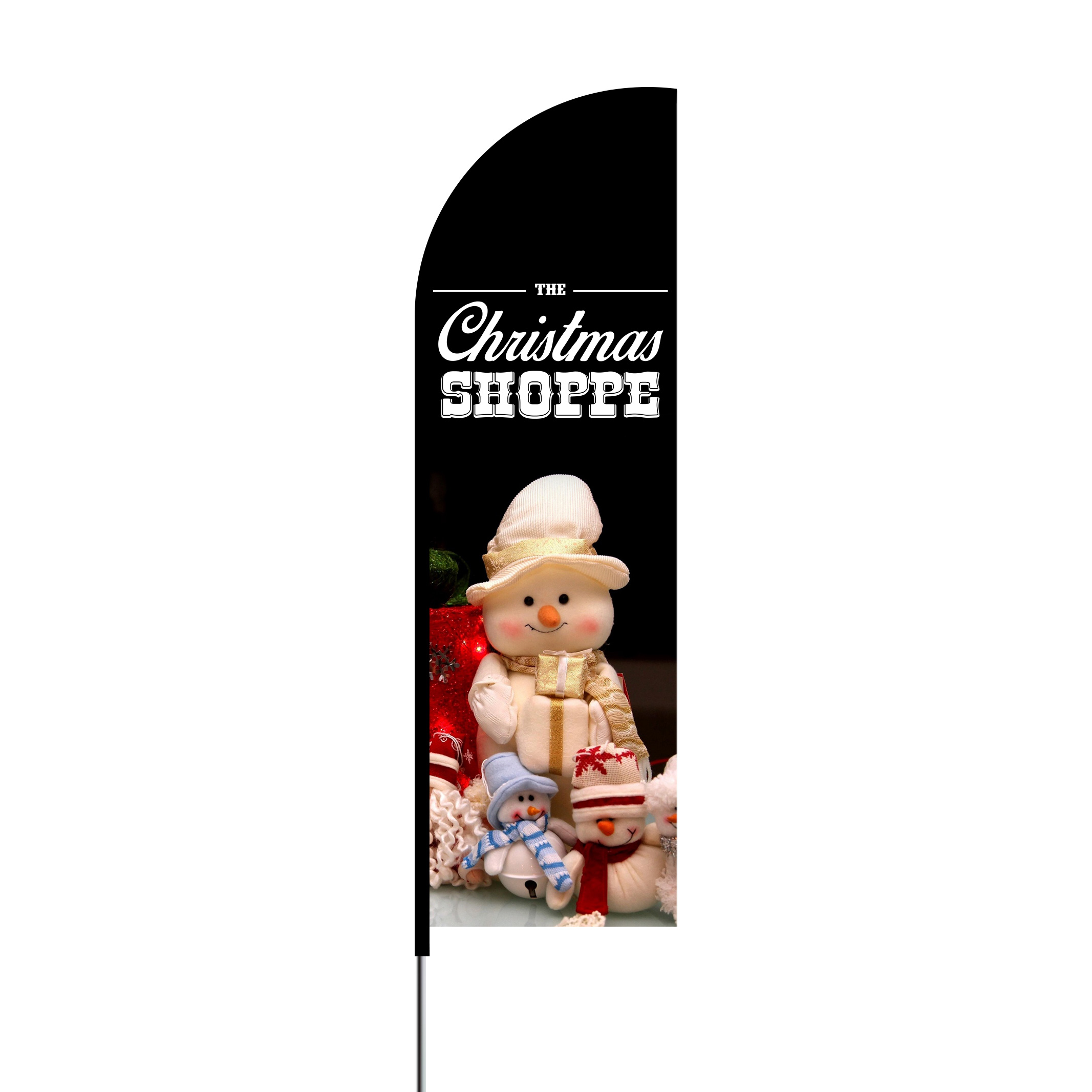 The Christmas Shoppe - 2 Flag Kit 11' Feet Feather Flag Sign flag banner Outdoor Banner 1