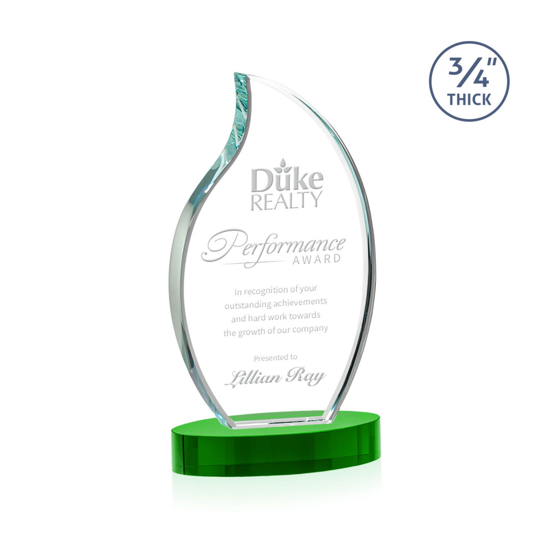 Croydon Flame Award on Alberton Base - Green 6