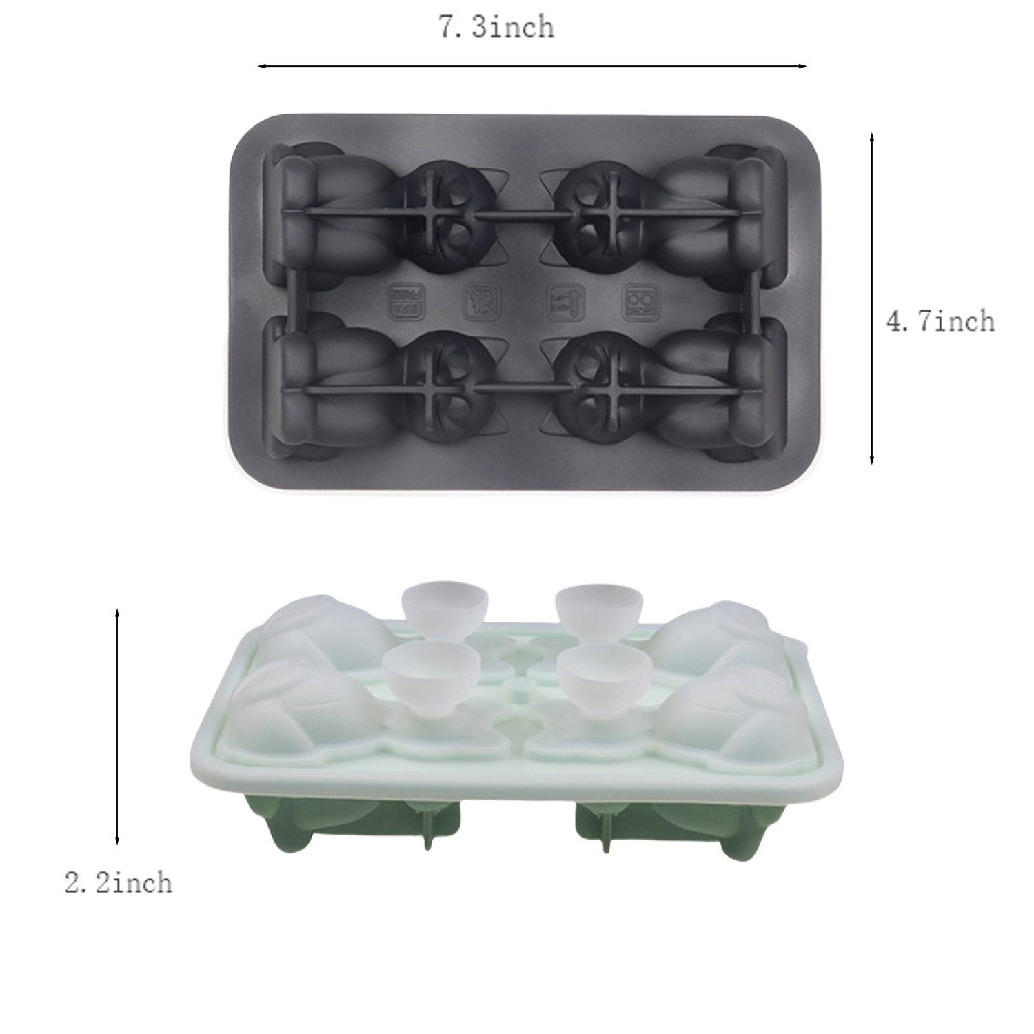 Food Grade Silicone Cat Ice Cube Tray 3