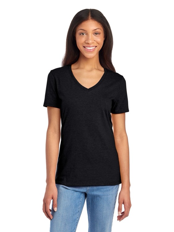 JERZEES Premium Blend Combed Ring-Spun Ladies' V-Neck T-Shirt 41