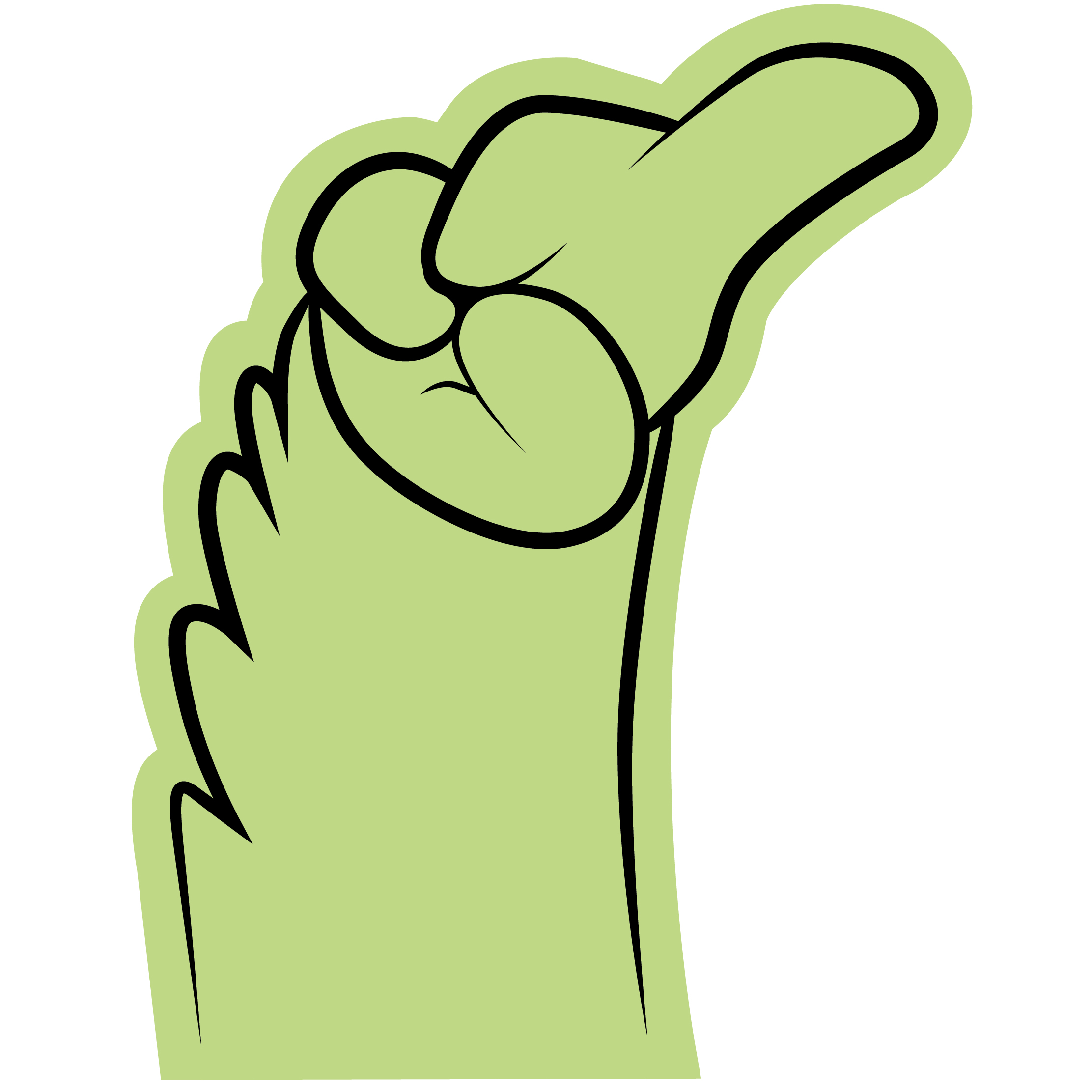 #1 Mascot Hand 34