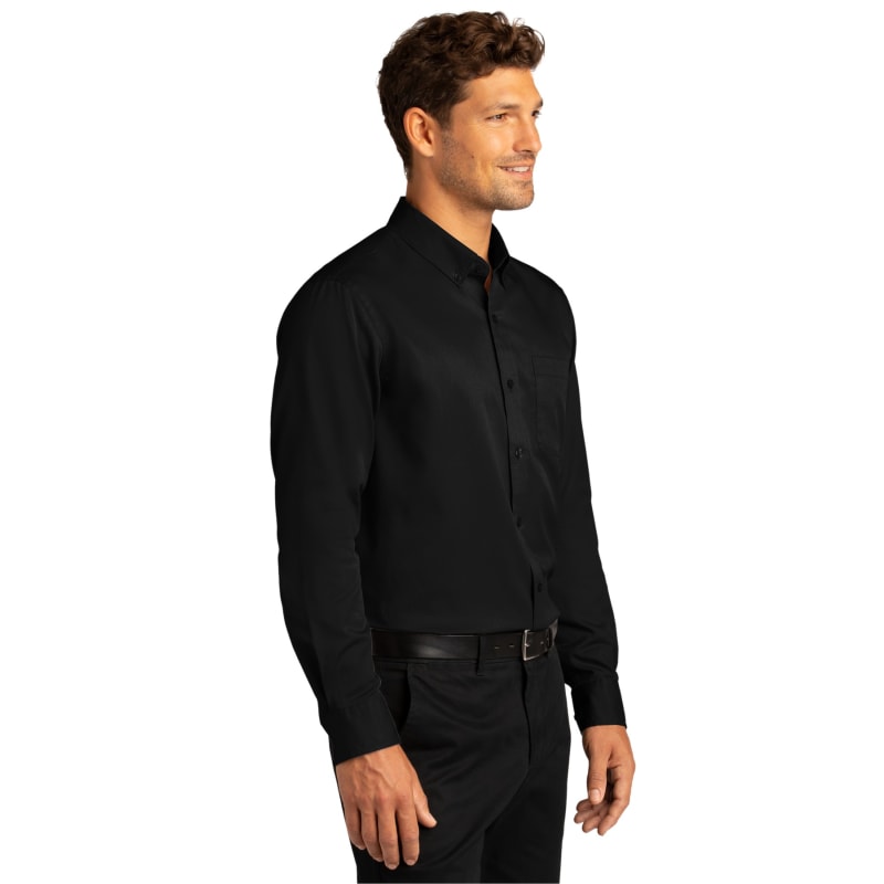 Port Authority Long Sleeve SuperPro React Twill Shirt. 55