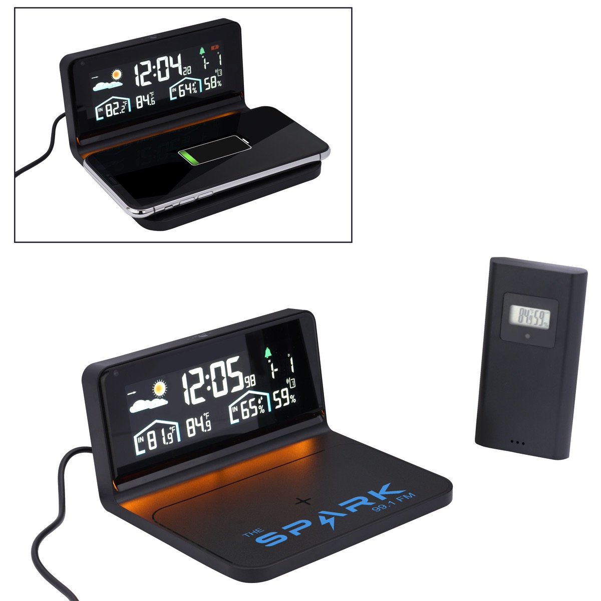 Digital Weather Station and Wireless Charger 10