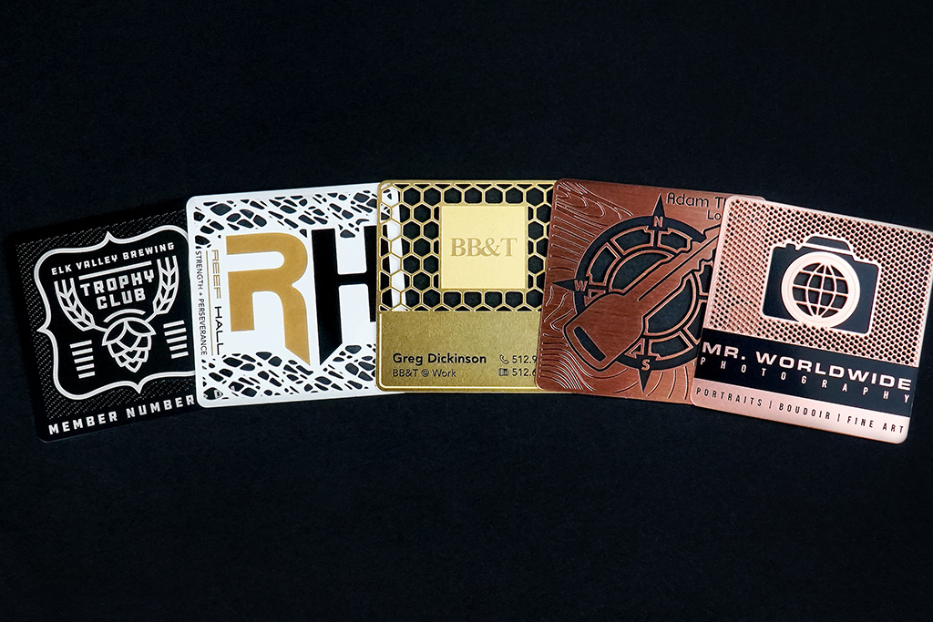 Square Metal Business Cards 4