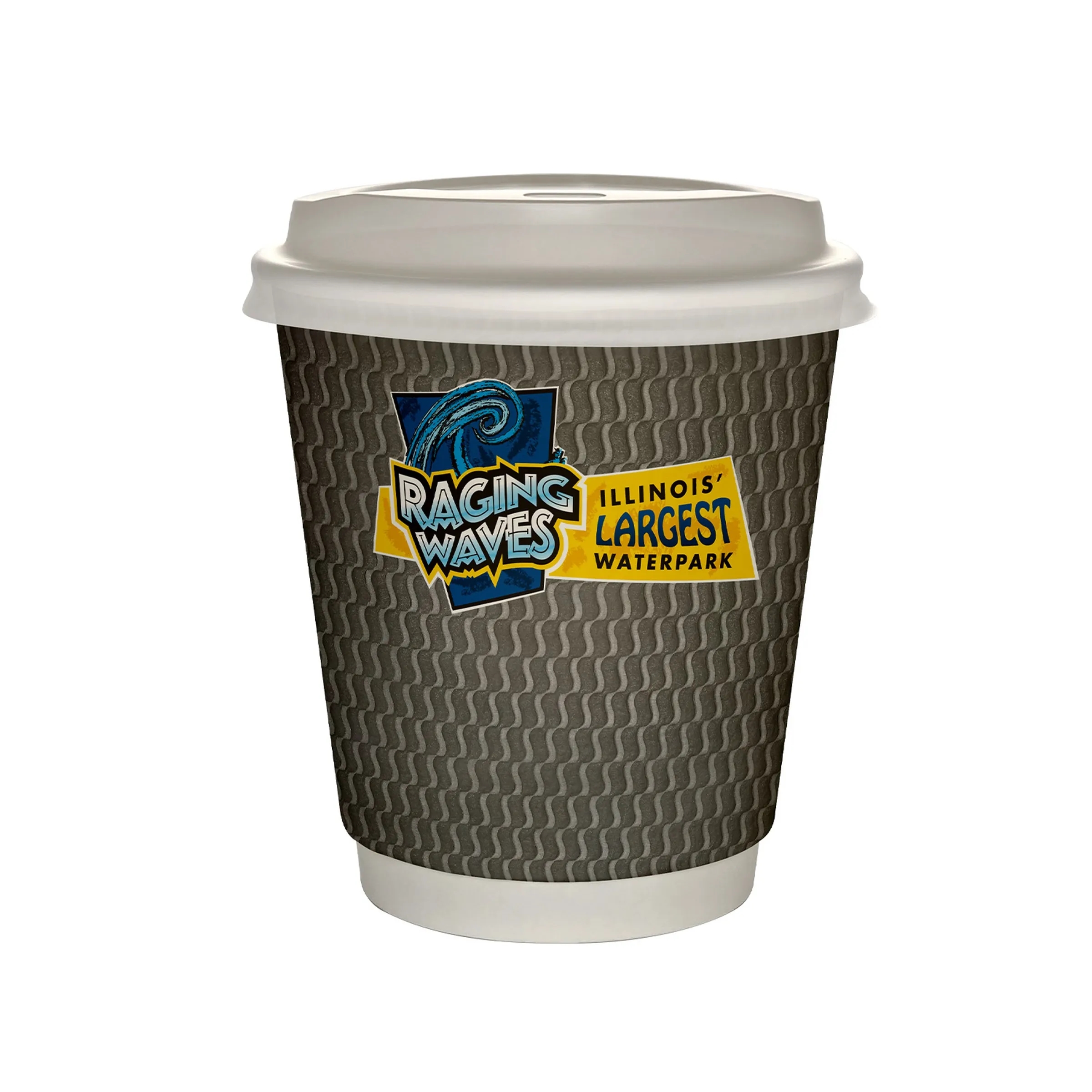 10 oz Full Color Wave Insulated Paper Cup With Lid 9