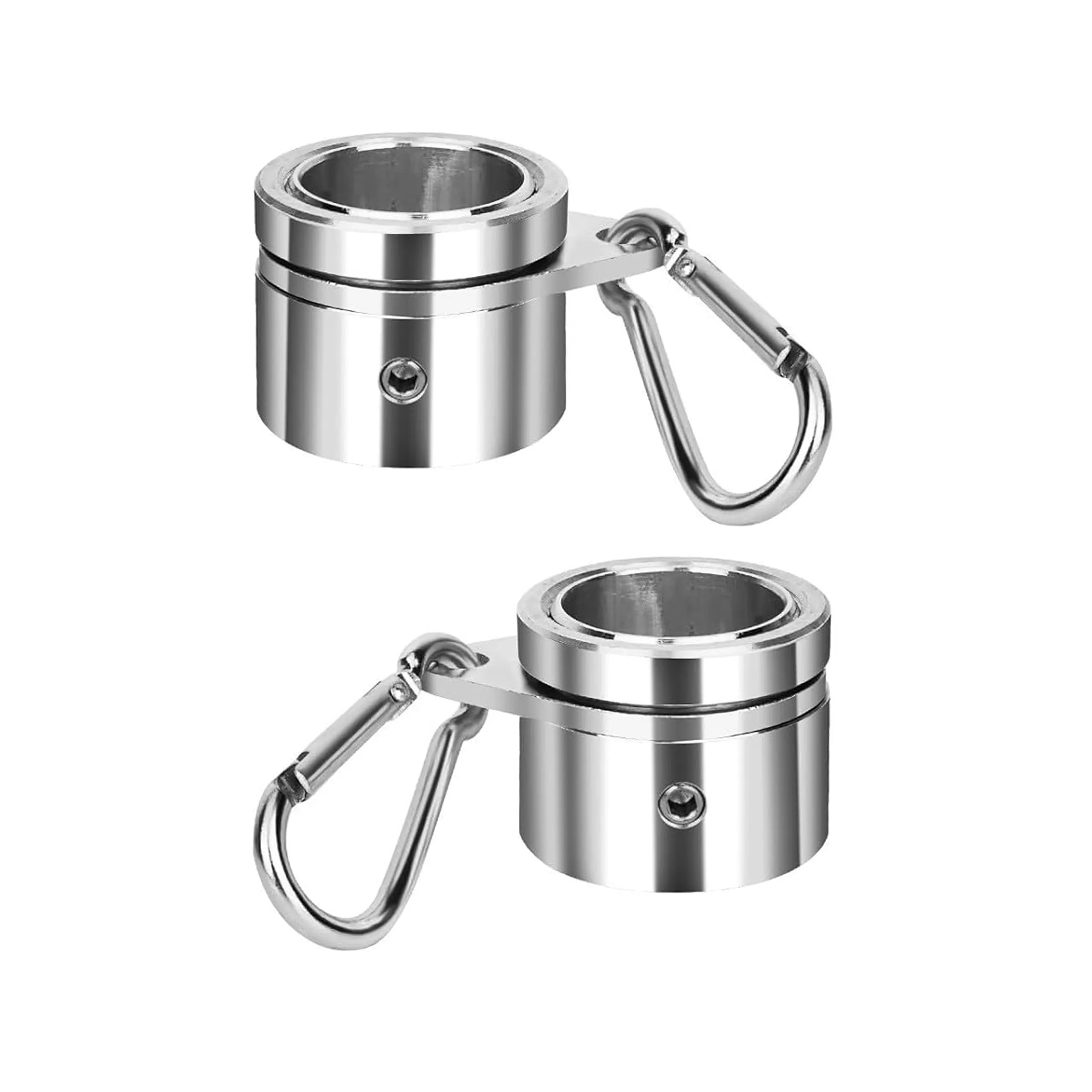 1",1.25",1.5",2" Silver Plastic Rotating Flagpole Clips 3