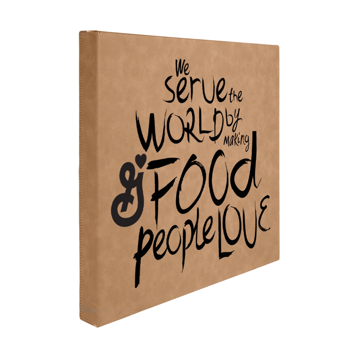 Laser Engraved Leatherette Wall Decor & Plaque (10"x10") 3