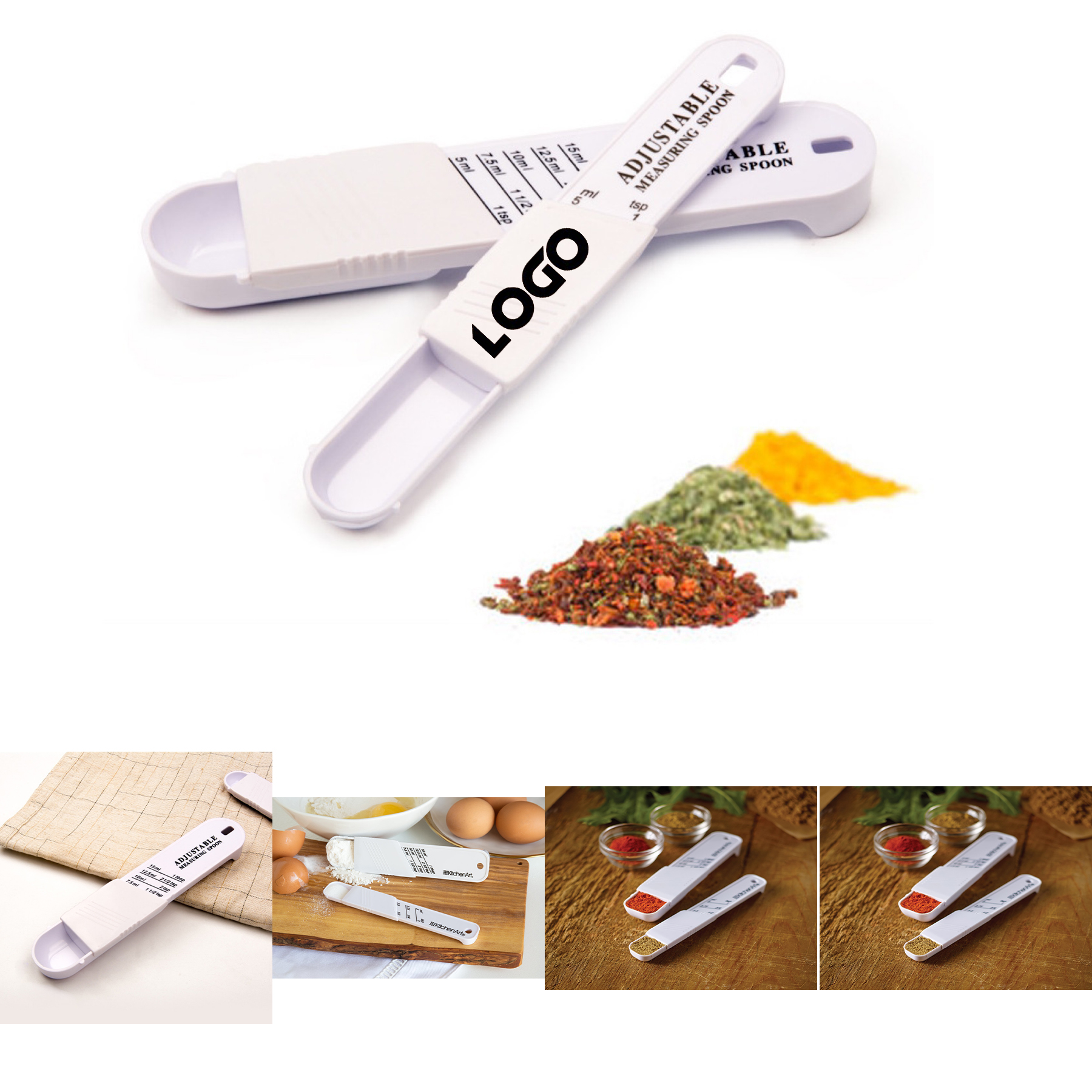 2 PCS Adjustable Measuring Spoon Set 2