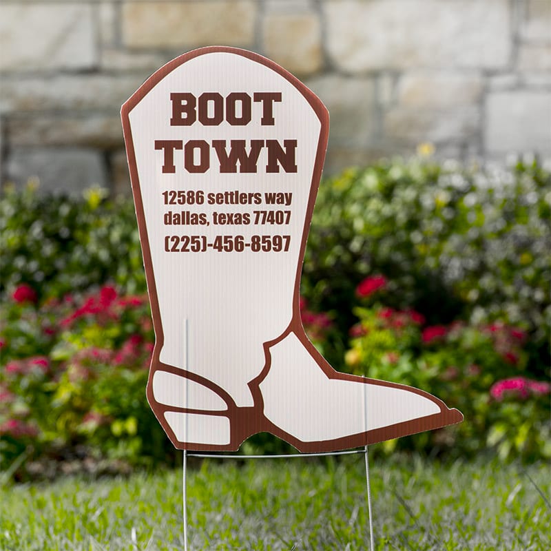 Boot Yard Signs 2