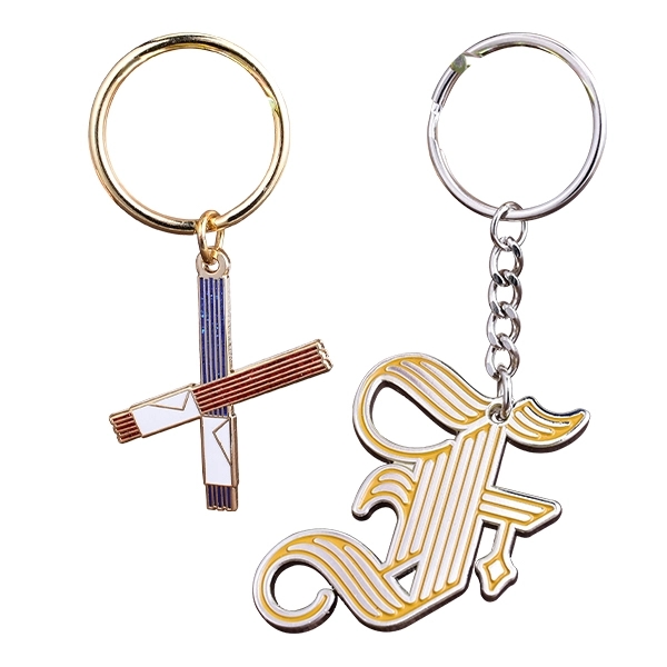 3" Soft Enamel Keychain 14