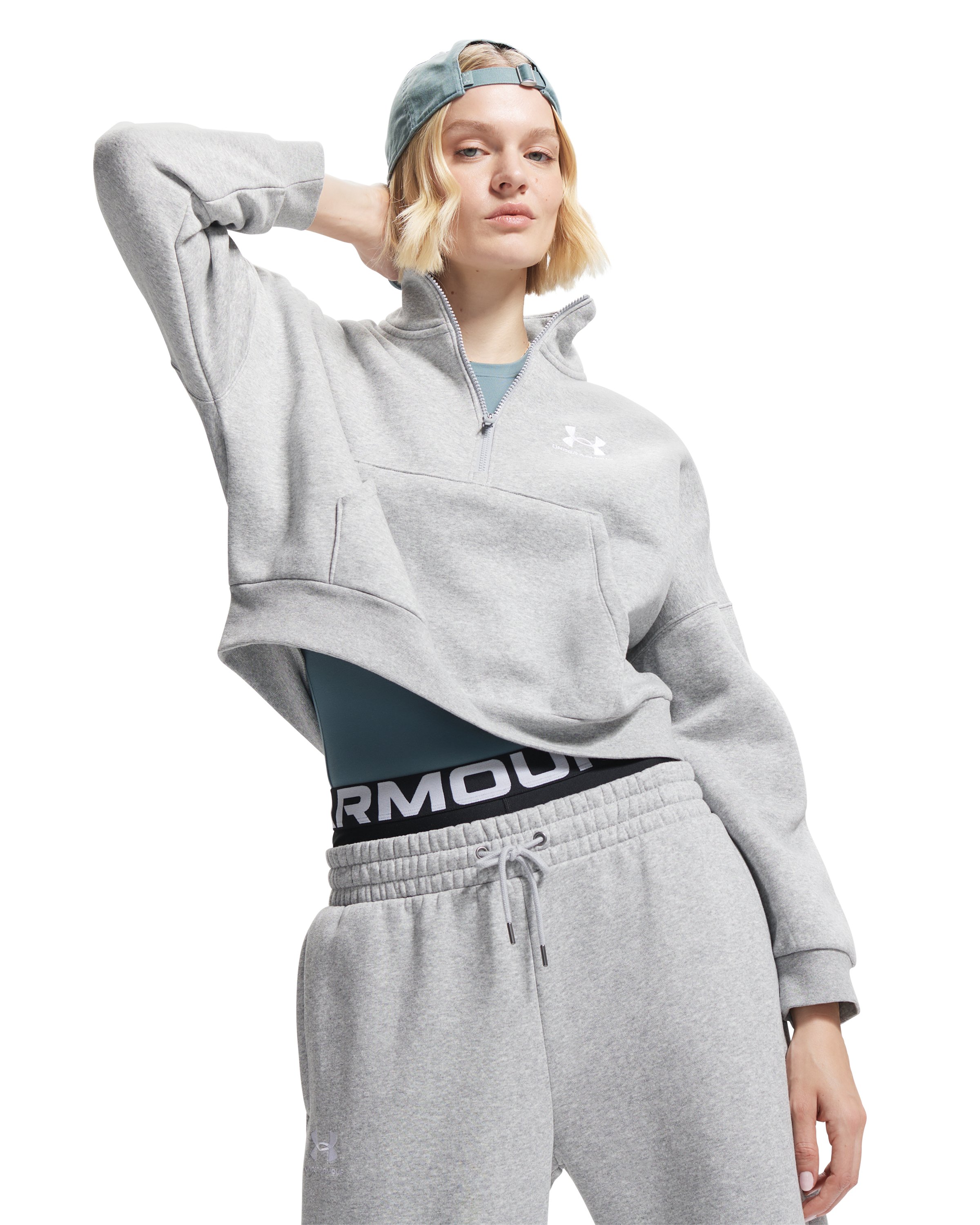 UA Icon Fleece Women's Oversized Zip 4