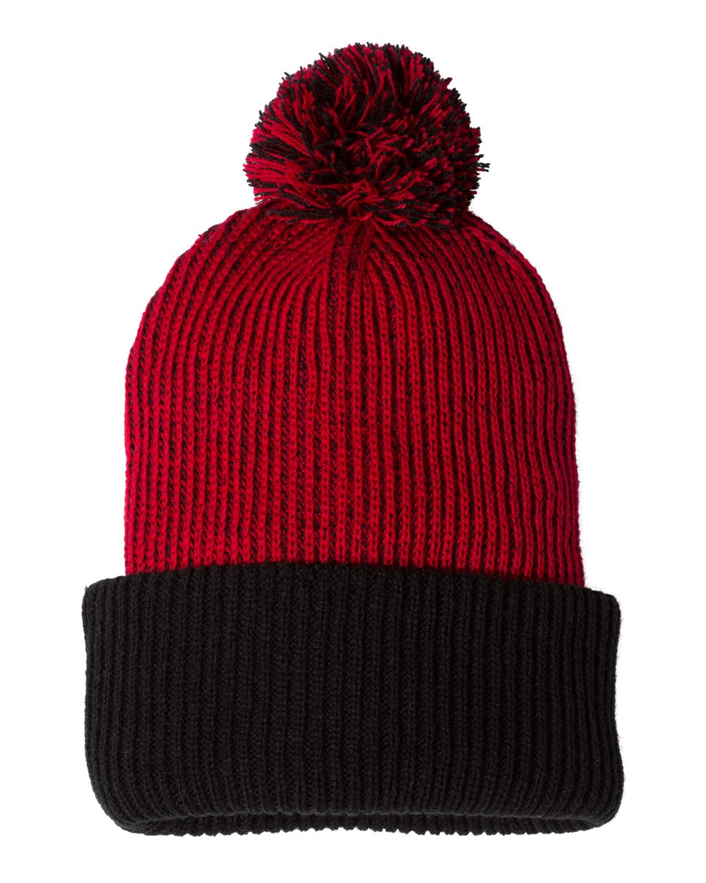 12" Speckled Pom-Pom Cuffed Beanie - SP70 2