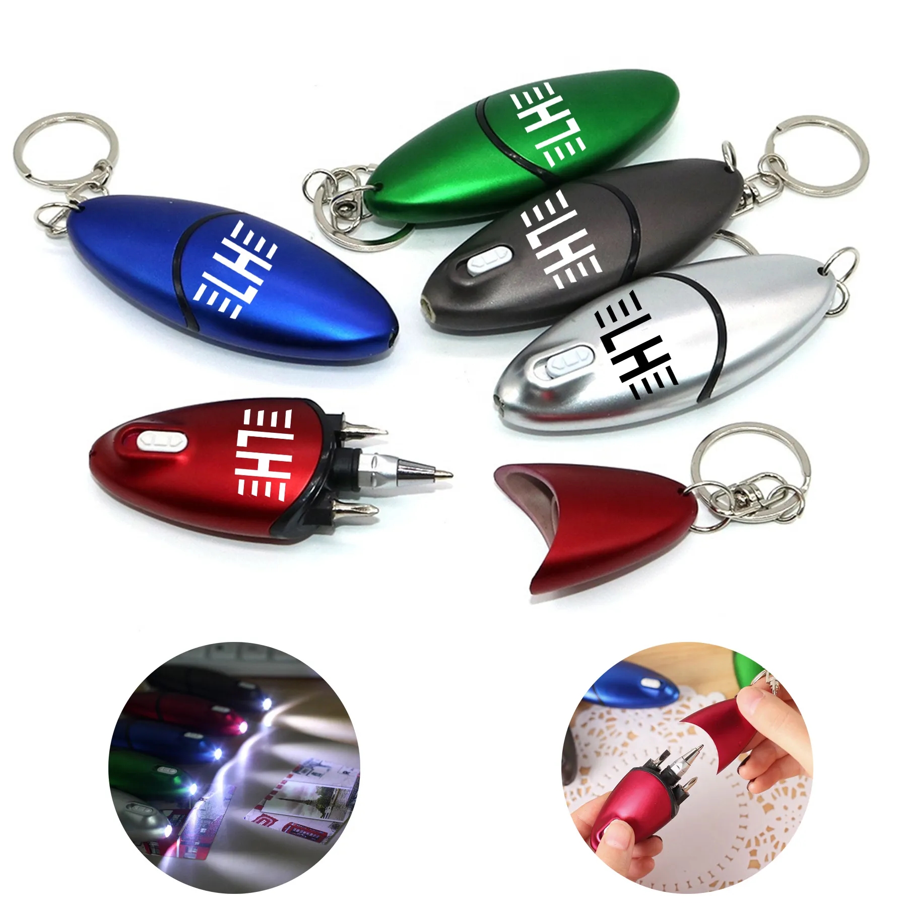 Portable Multi Function Screwdriver Pen Keychain 3