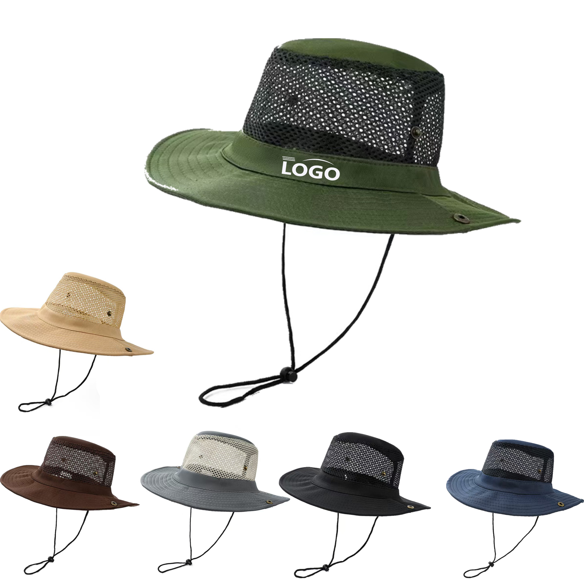 Large Brim Mesh Fisherman Hat 2