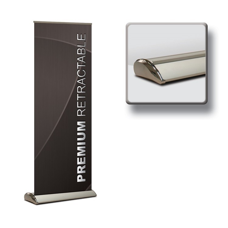 Retractable Banner Stand Kit, Premium Base with Premium Film Graphic, 33" x 80" 2