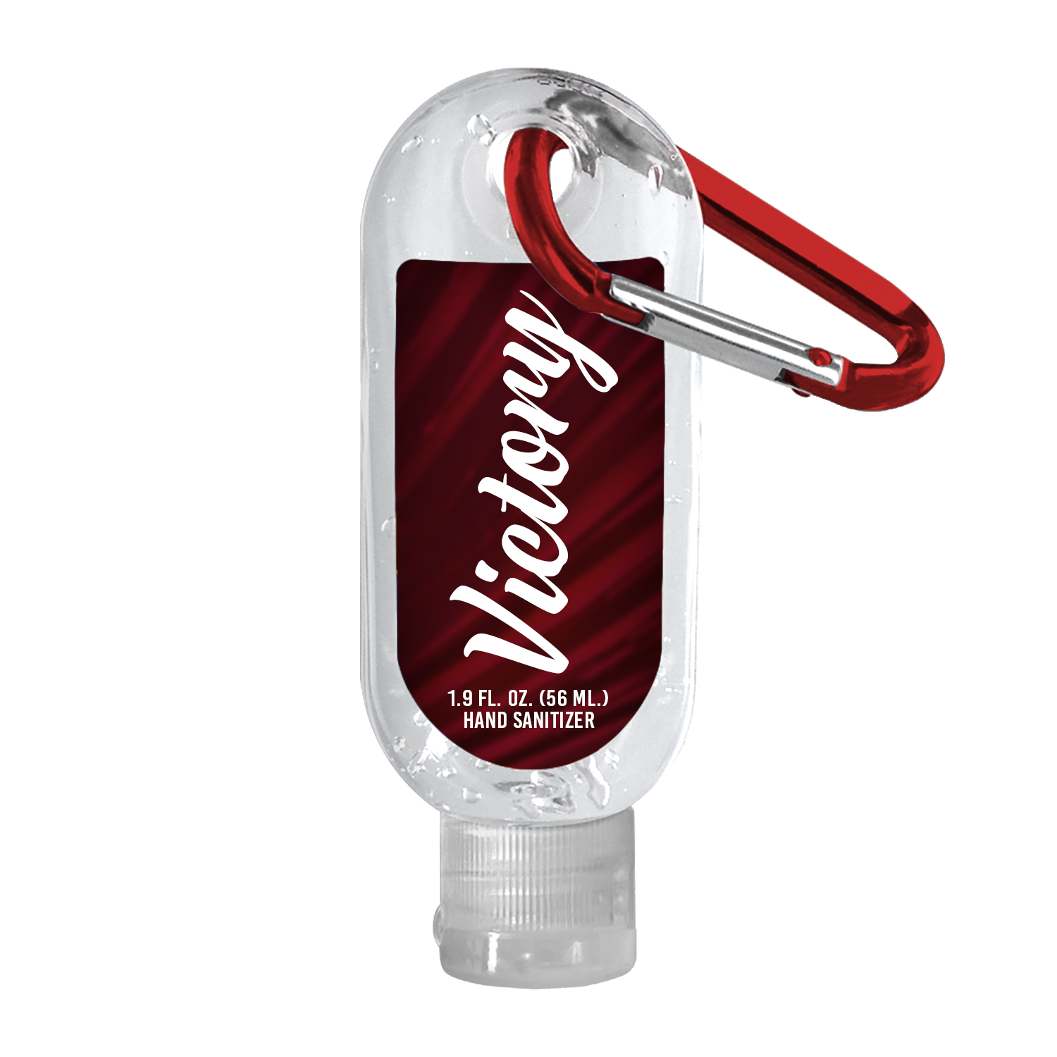 1.9 oz. Clear Sanitizer with Carabiner Hook 5