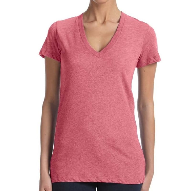 Bella Ladies Triblend Short-Sleeve Deep V-Neck T-Shirt 3