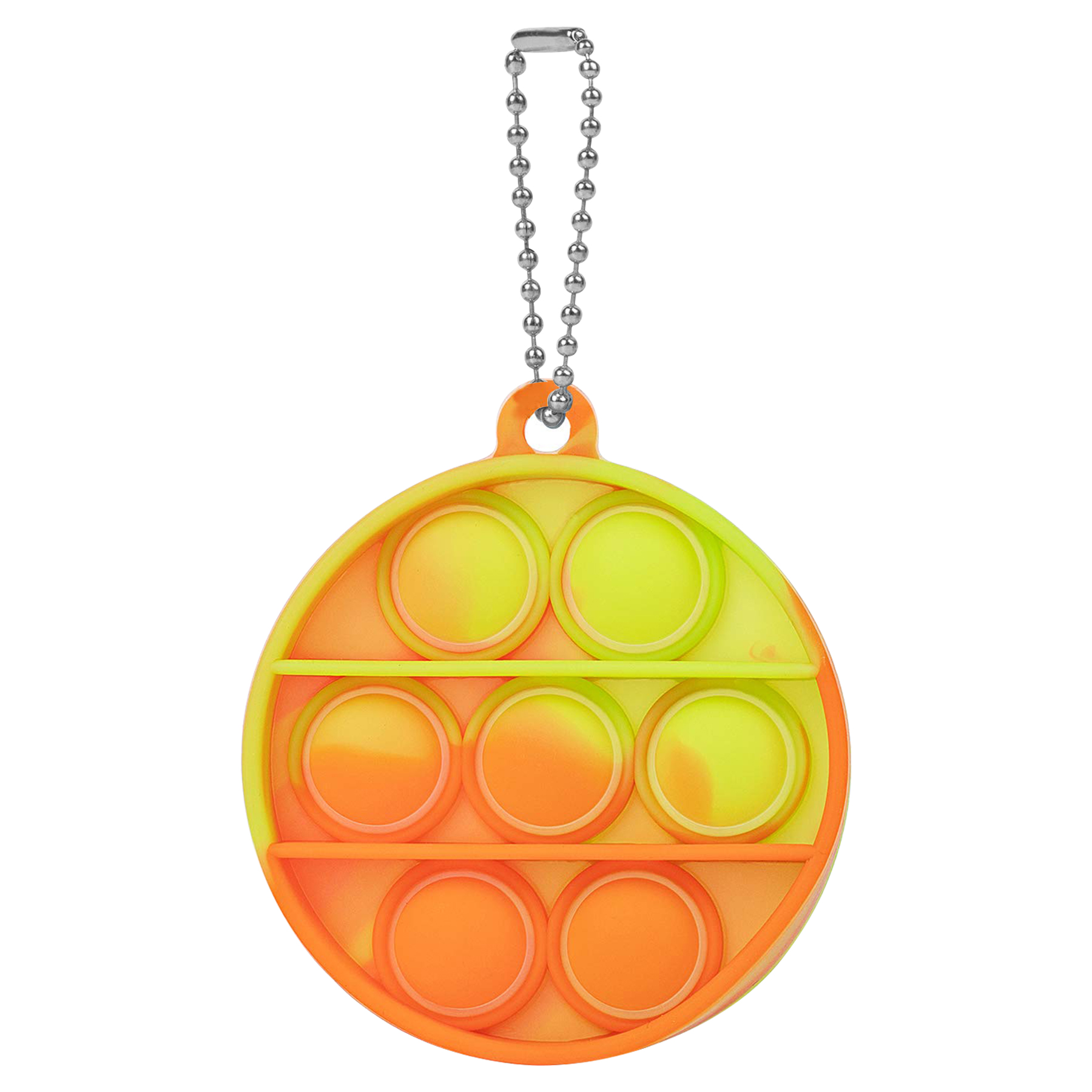 Multifuctional Silicone Round Mini Push Bubble Keychain 9
