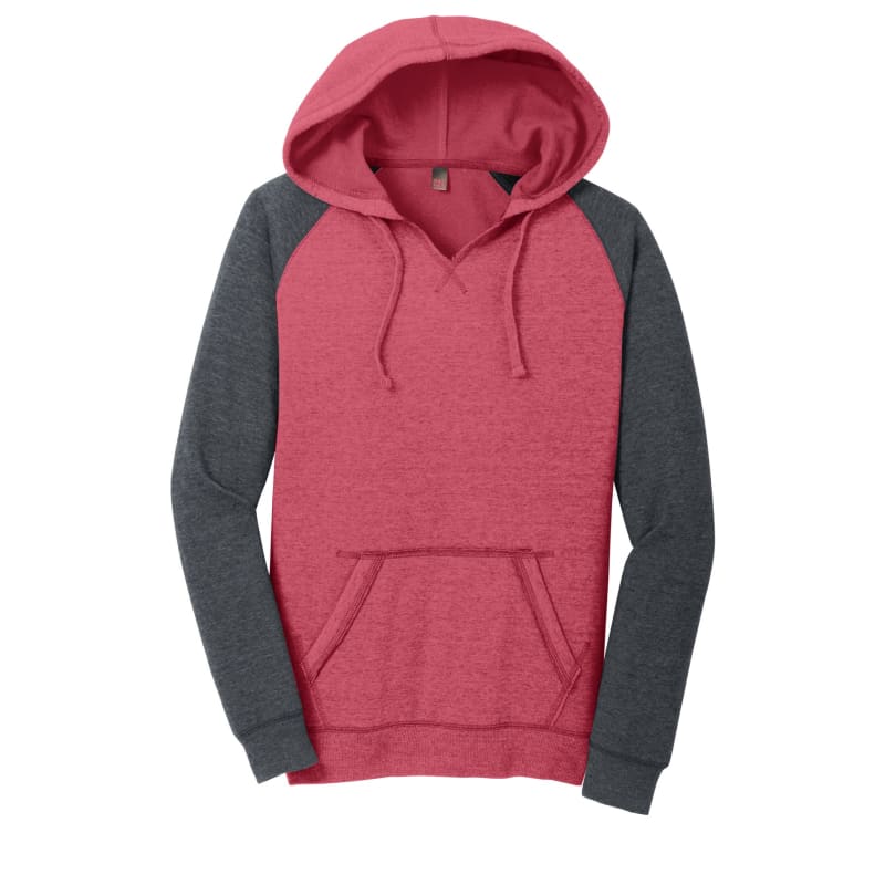 District Women's Lightweight Fleece Raglan Hoodie. 14
