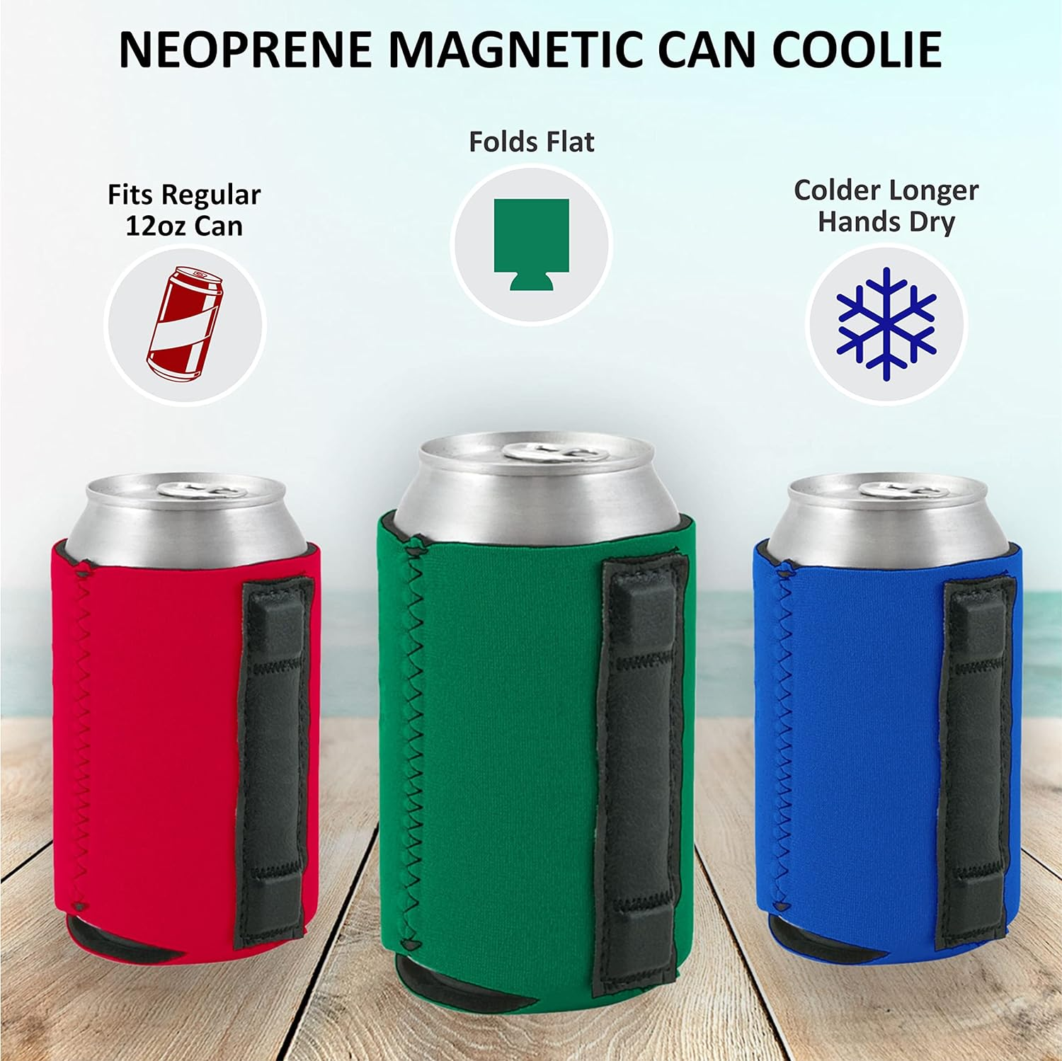 Neoprene Magnetic Cup Sleeve Cover, custom koozie with logo imprint 7