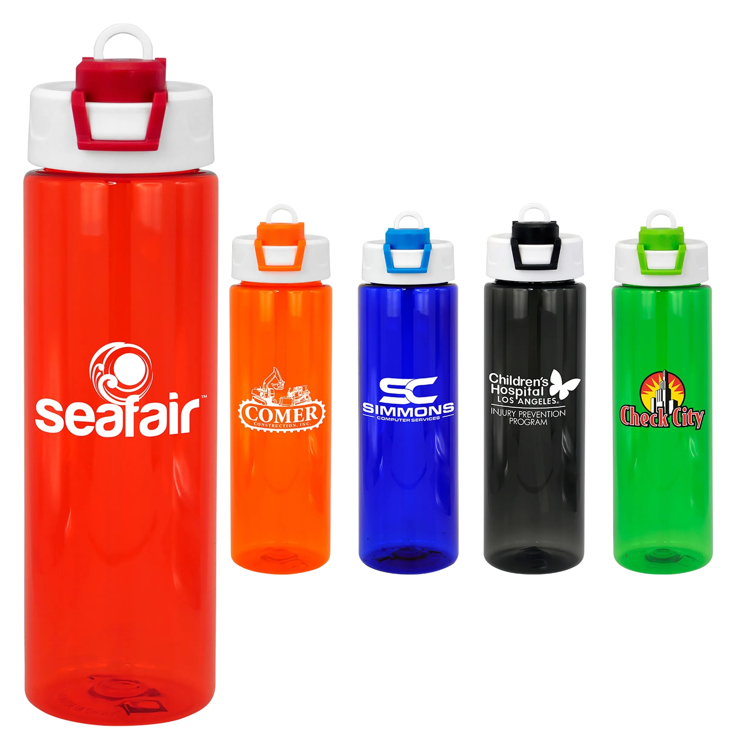 Two Tone Pop Up 24 oz. Colorful Bottle