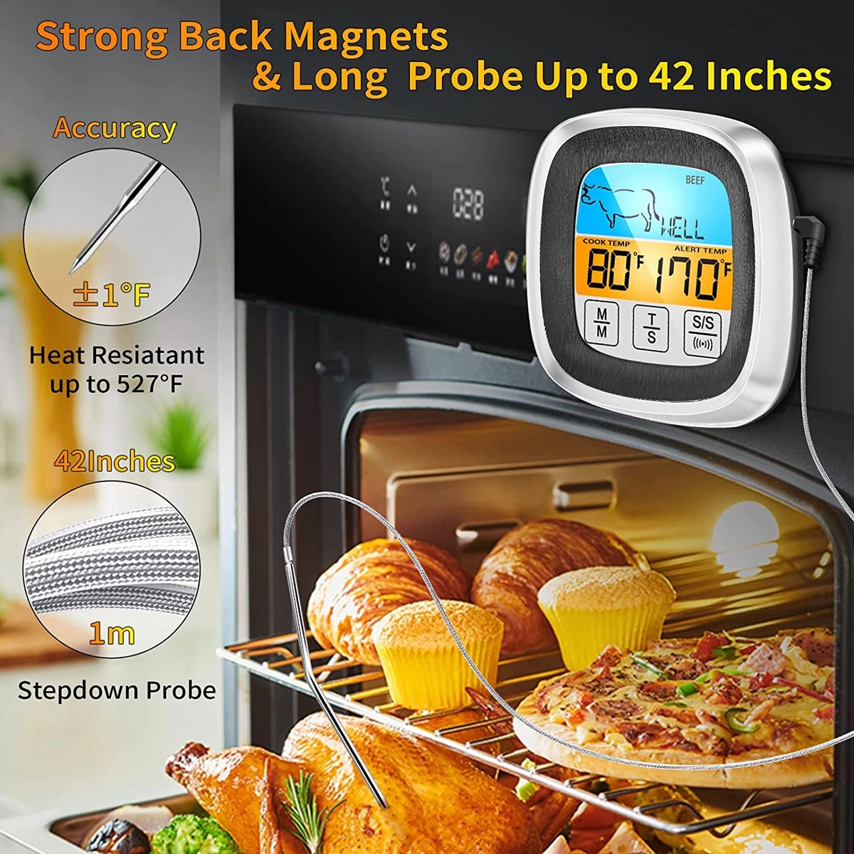Digital Meat Thermometer For Cooking 1