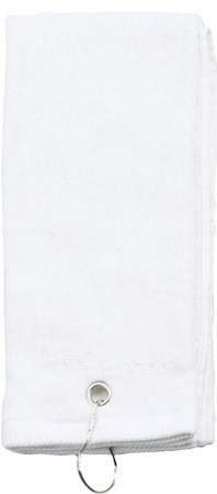 Tri Fold Sport Towel w/Center Grommet & Hook 10