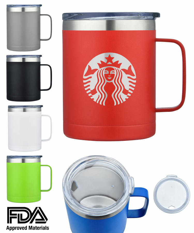 14 Oz. Double Wall Stainless Steel Mug Vacuum Insulated 1
