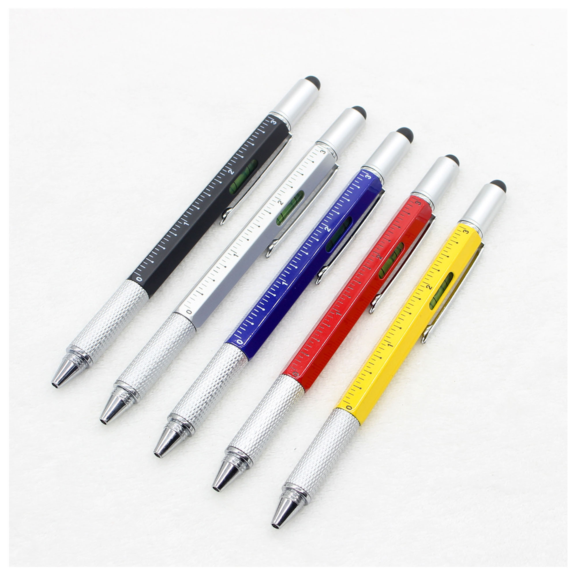 Versatile Metal Screwdriver Pen with Touchscreen & Level Features 2