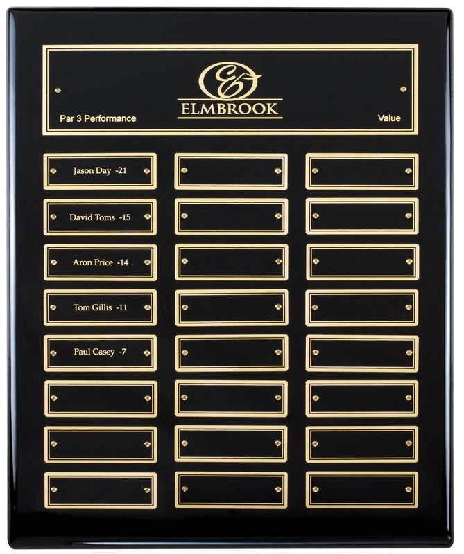 Perpetual Ebony Piano Finish Plaque 4