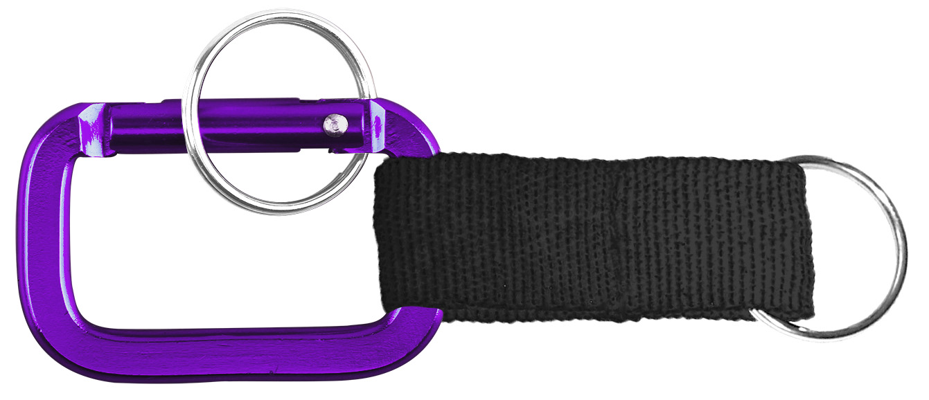 Square Shaped Carabiner with Strap and Key Ring 5