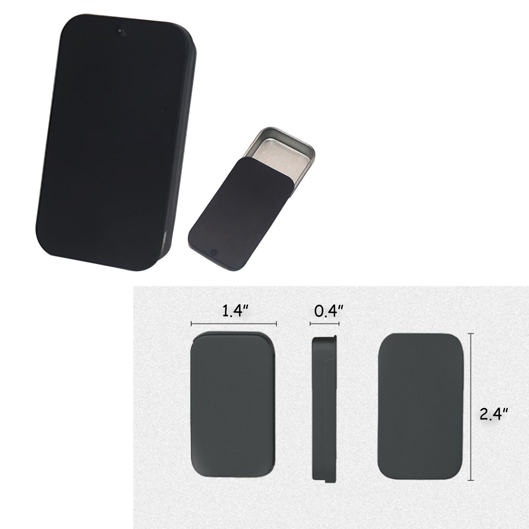 Mini Metal Slide Top Tin Box 2