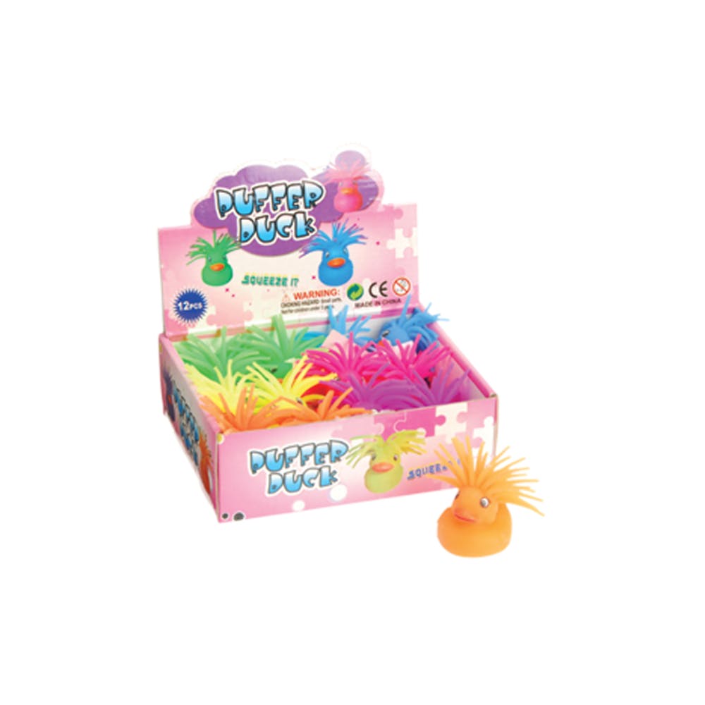 Puffer Duck Stress Toys - Assorted 2" 2