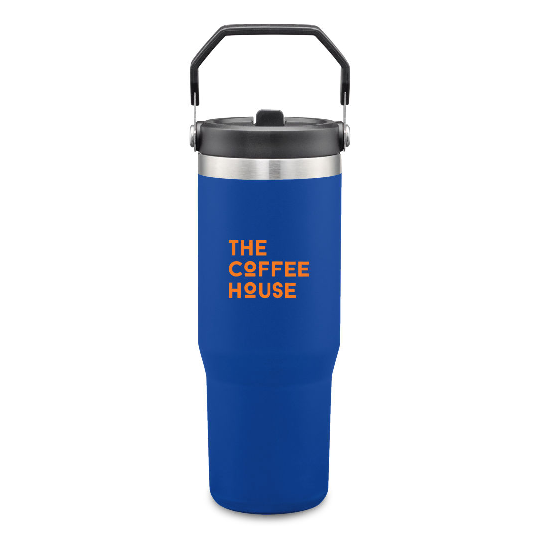 Revive SS Travel Mug w/Handle & Straw - 30oz 10