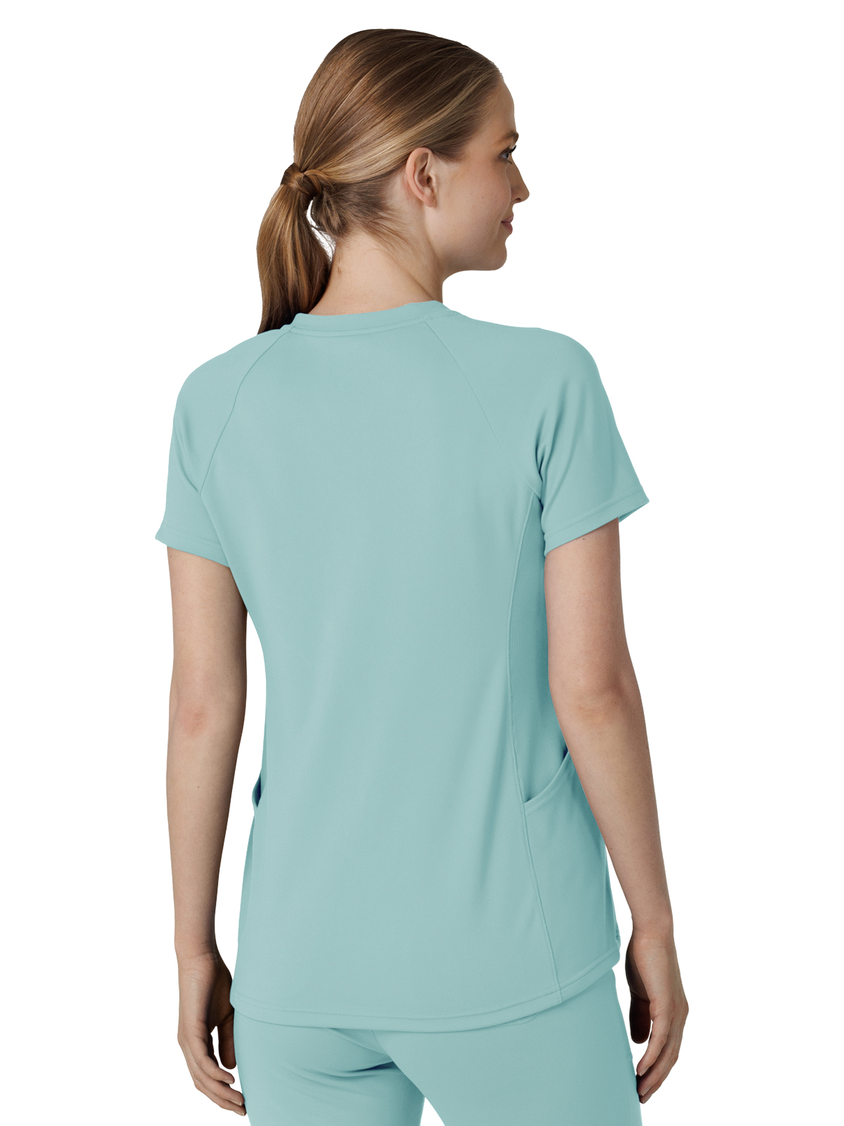Wink - Renew Knit - Women's Four-Pocket Flex-n-Reach V-Neck Raglan Top 38