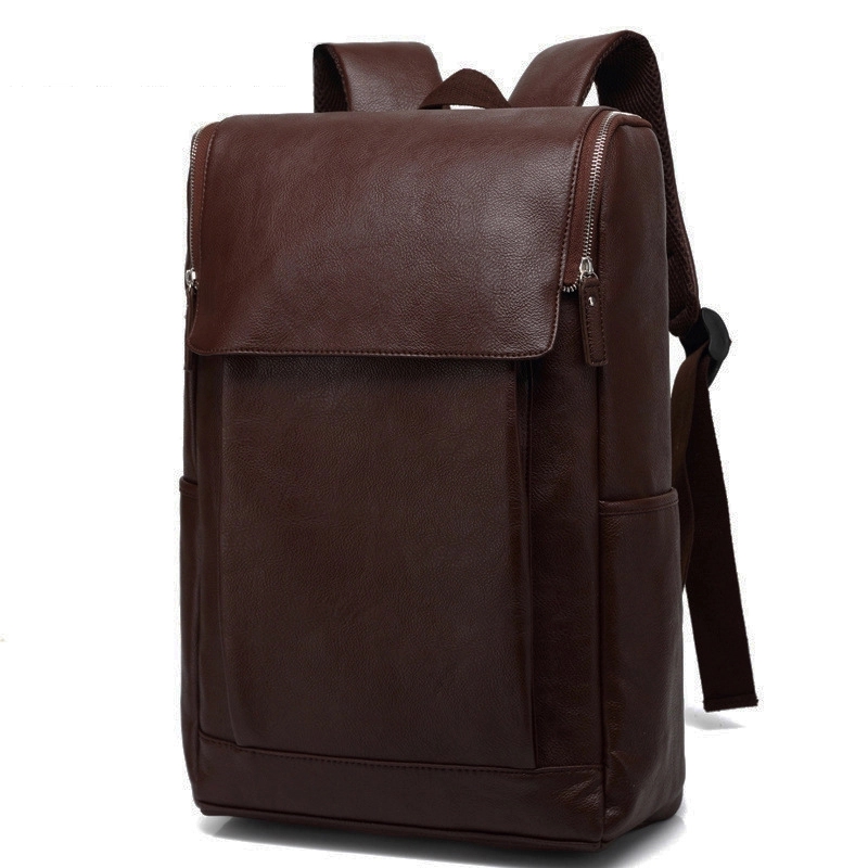 Vintage PU Leather Backpack 13