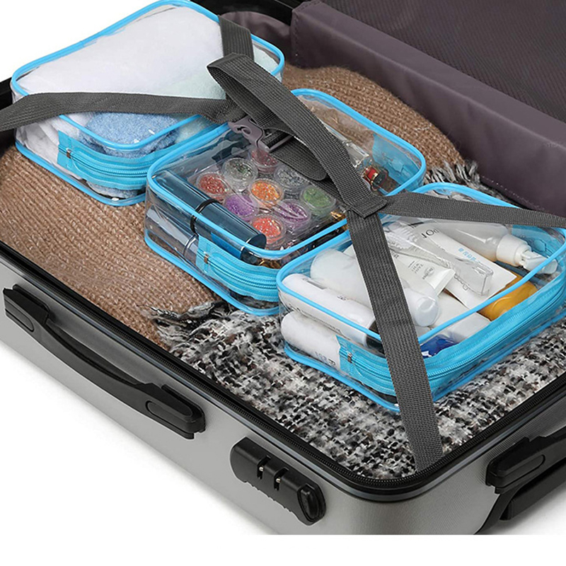 PVC Clear Travel Cosmetic Bag for Women and Men 4