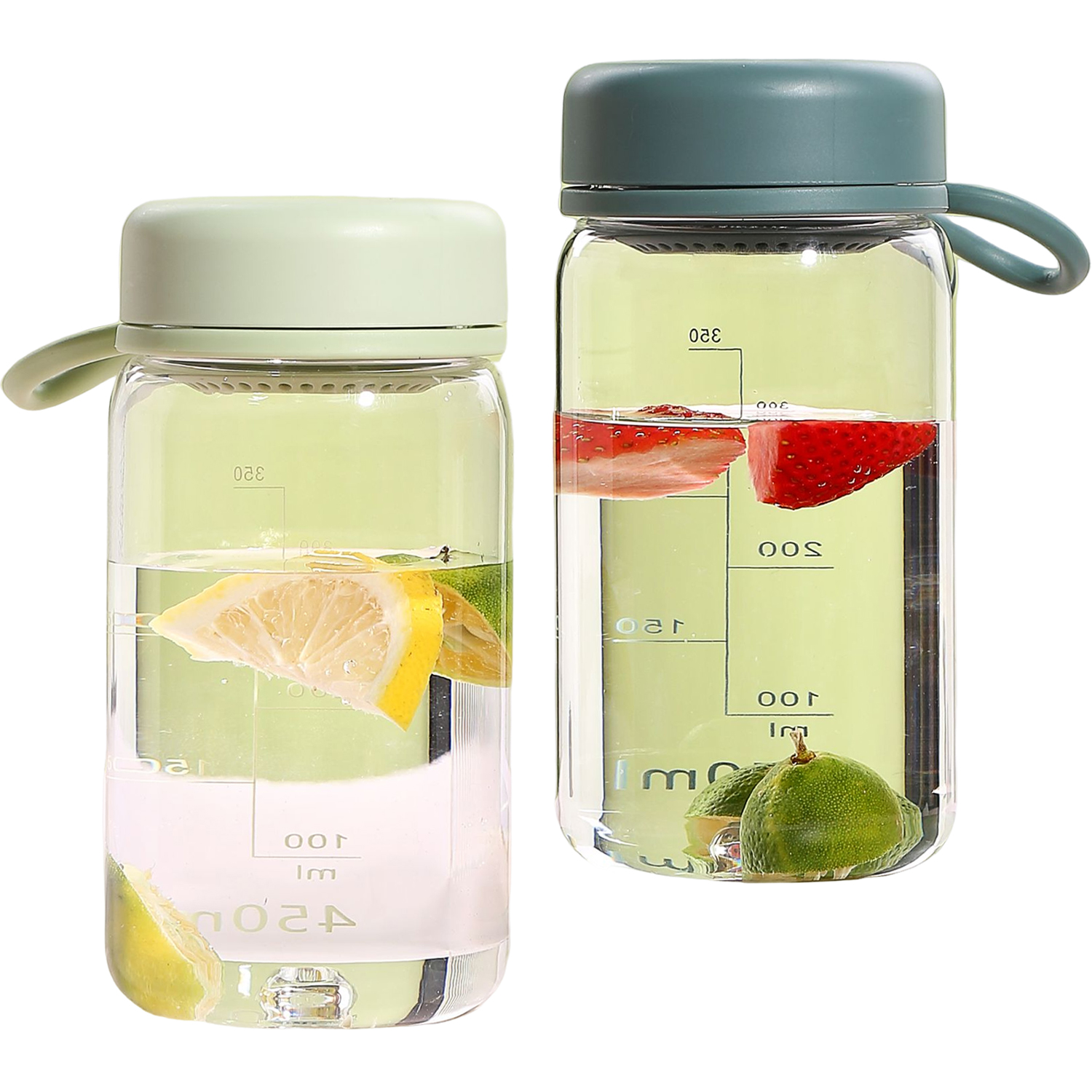Bottle with Removable Strainer & TPE Rope, 15.84 oz. 2