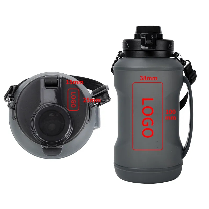 2L Collapsible Water Bottle With Time Marker 1