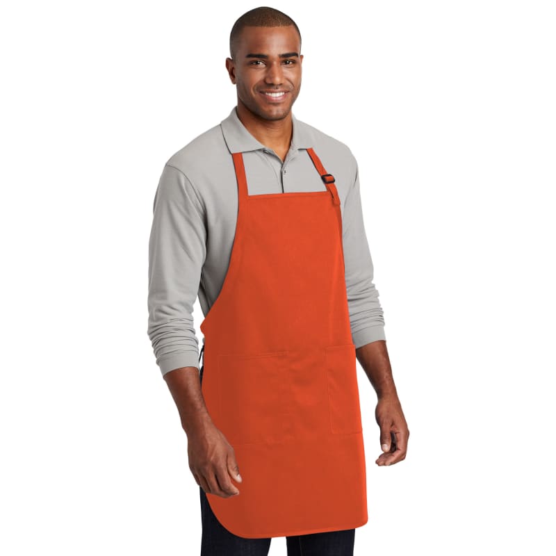 Port Authority Full-Length Two-Pocket Bib Apron. 10