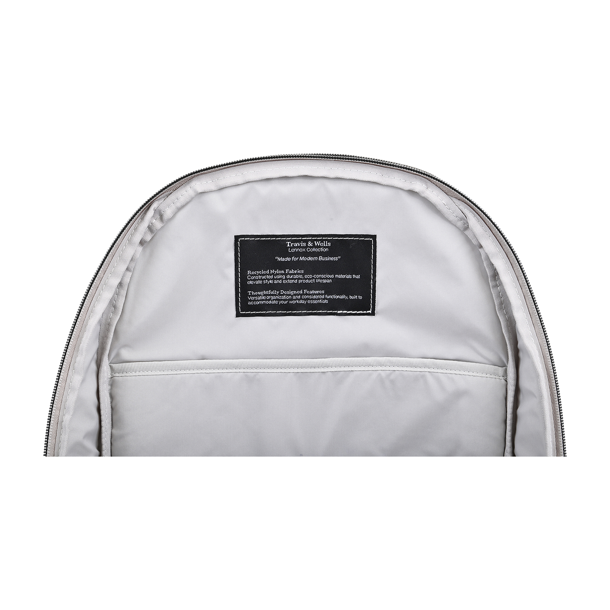 Travis & Wells® Lennox Recycled Nylon Laptop Backpack 6