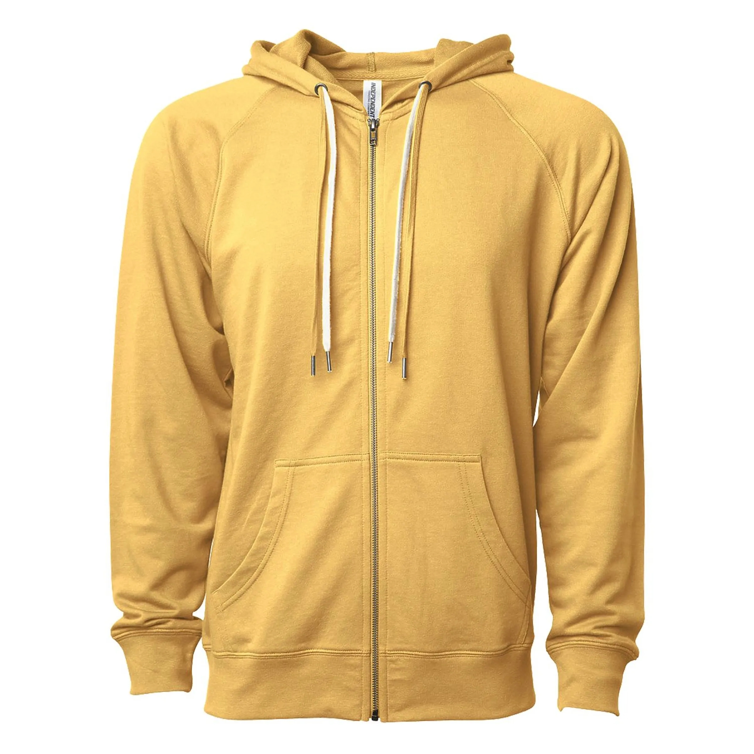 Unisex Lightweight Loopback Terry Zip Hood 27