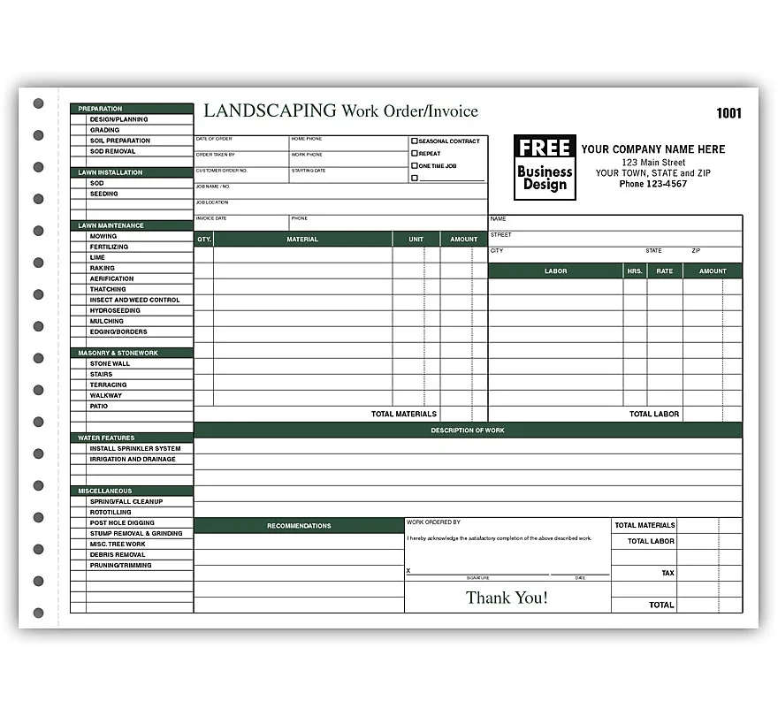 Landscape Work Orders - Horizontal 2