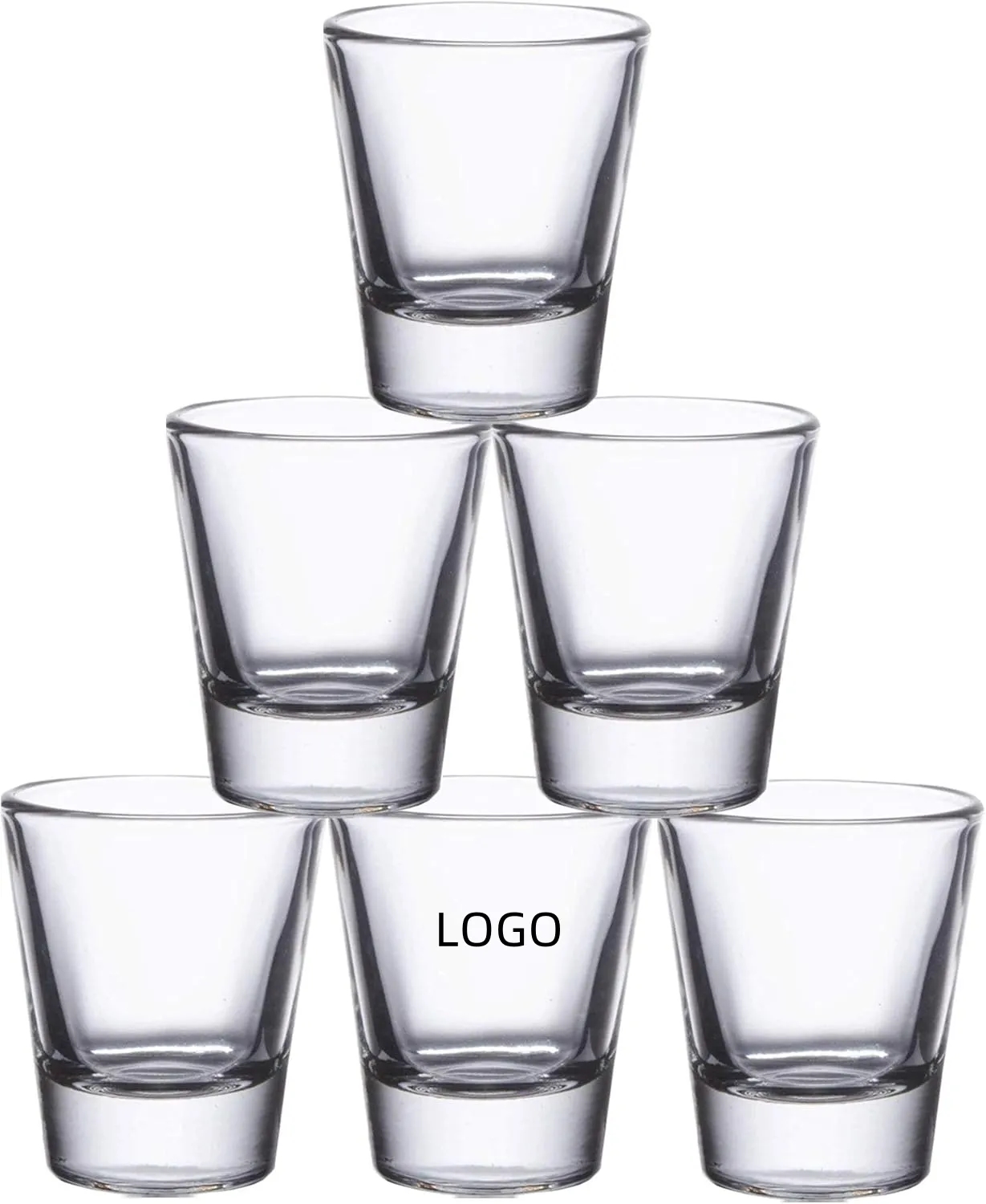 Wholesale 50ml Shot Glasses - Custom Logo & Measurement Mark 2