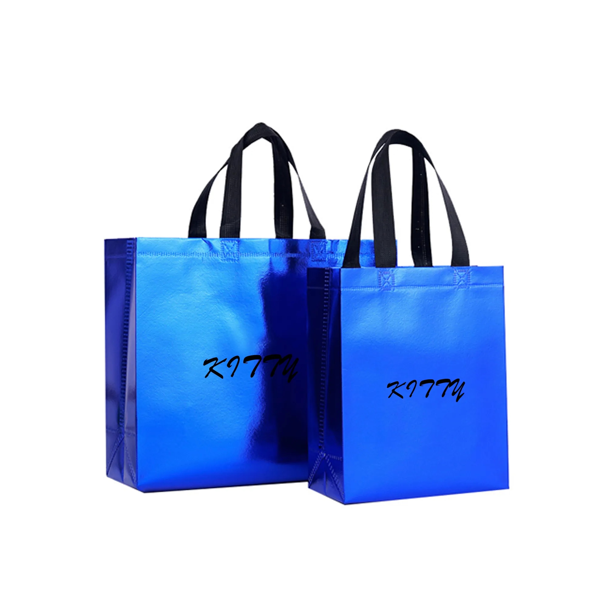 Laser-Coated Aluminum Non-Woven Solid Color Shopping Bag 4