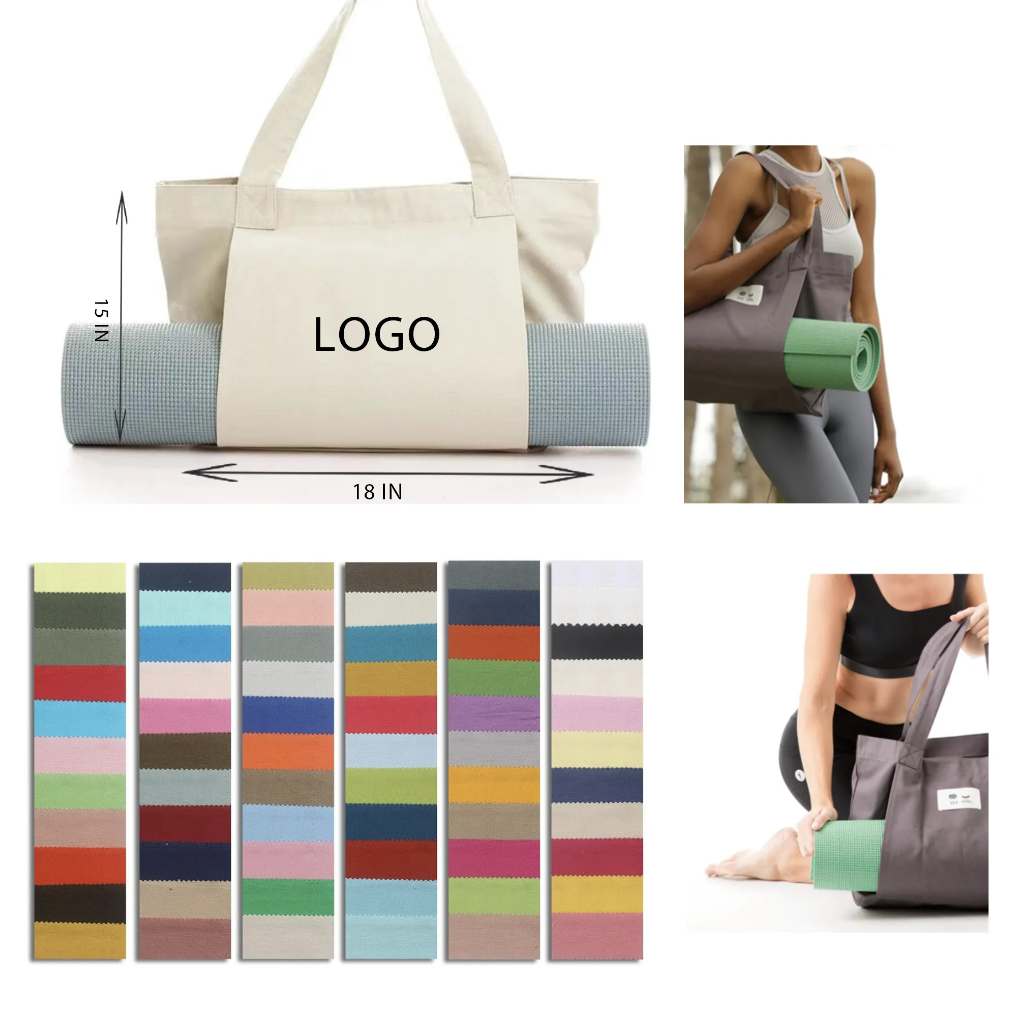 MOQ 10 PCS Yoga Mat Storage Bag. 2
